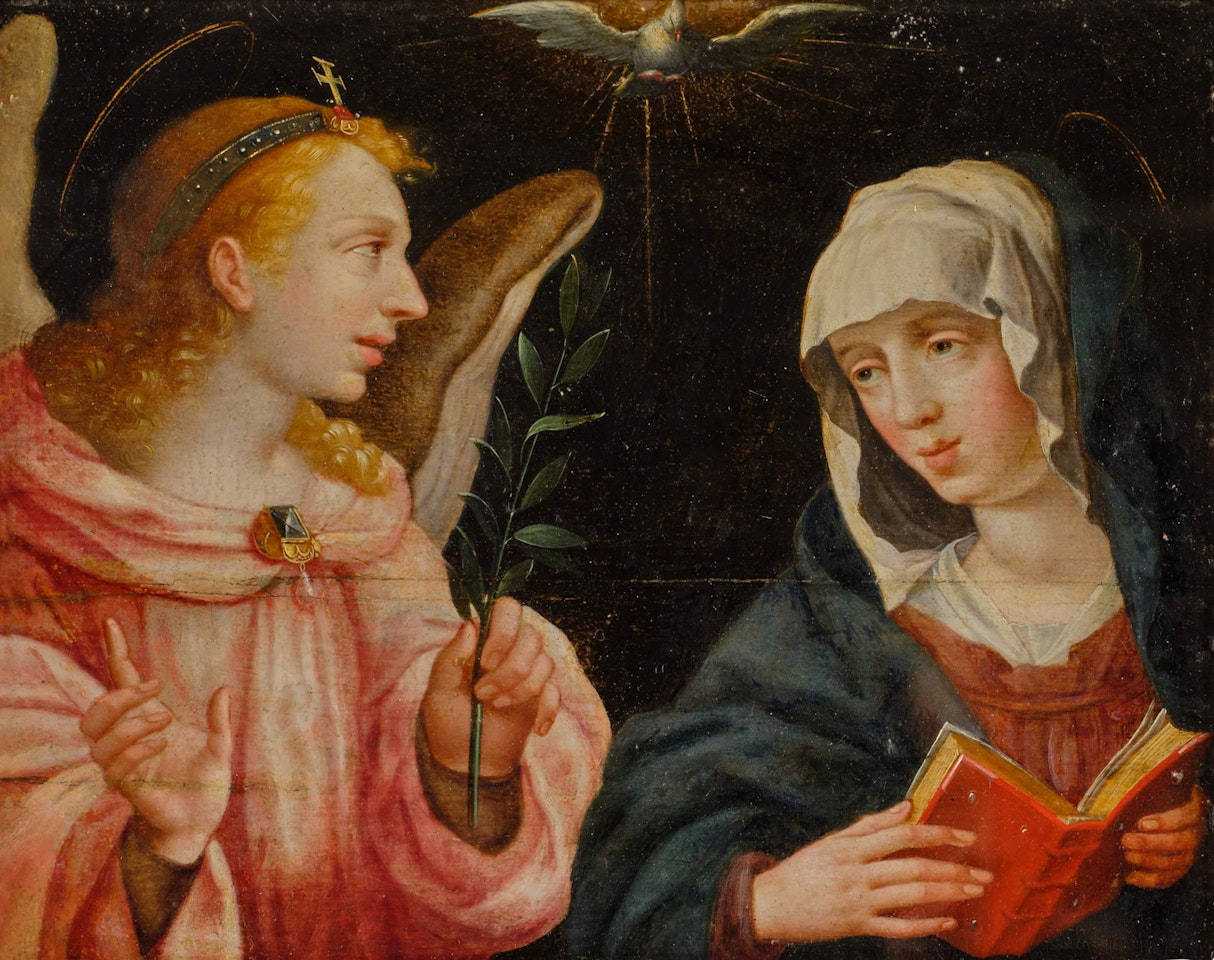 The Annuncation by Flemish School