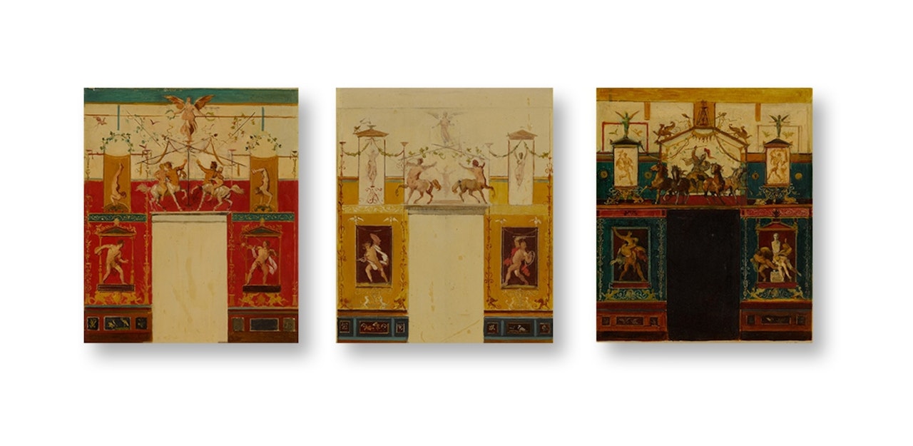 Oil Sketches for Pompeiian Wall Painting by Hans Makart