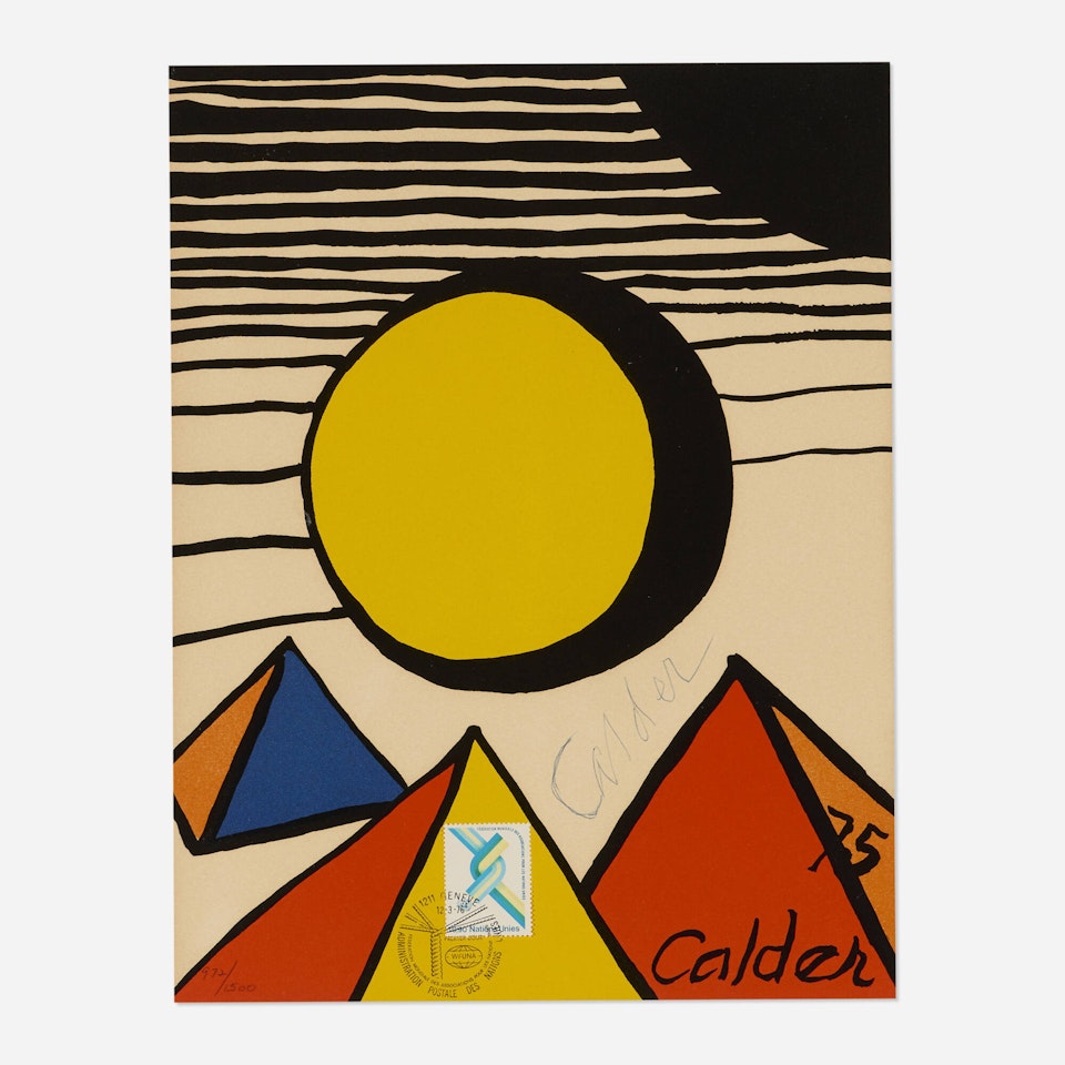 30th Anniversary of the World Federation of United Nations Associations Print by Alexander Calder