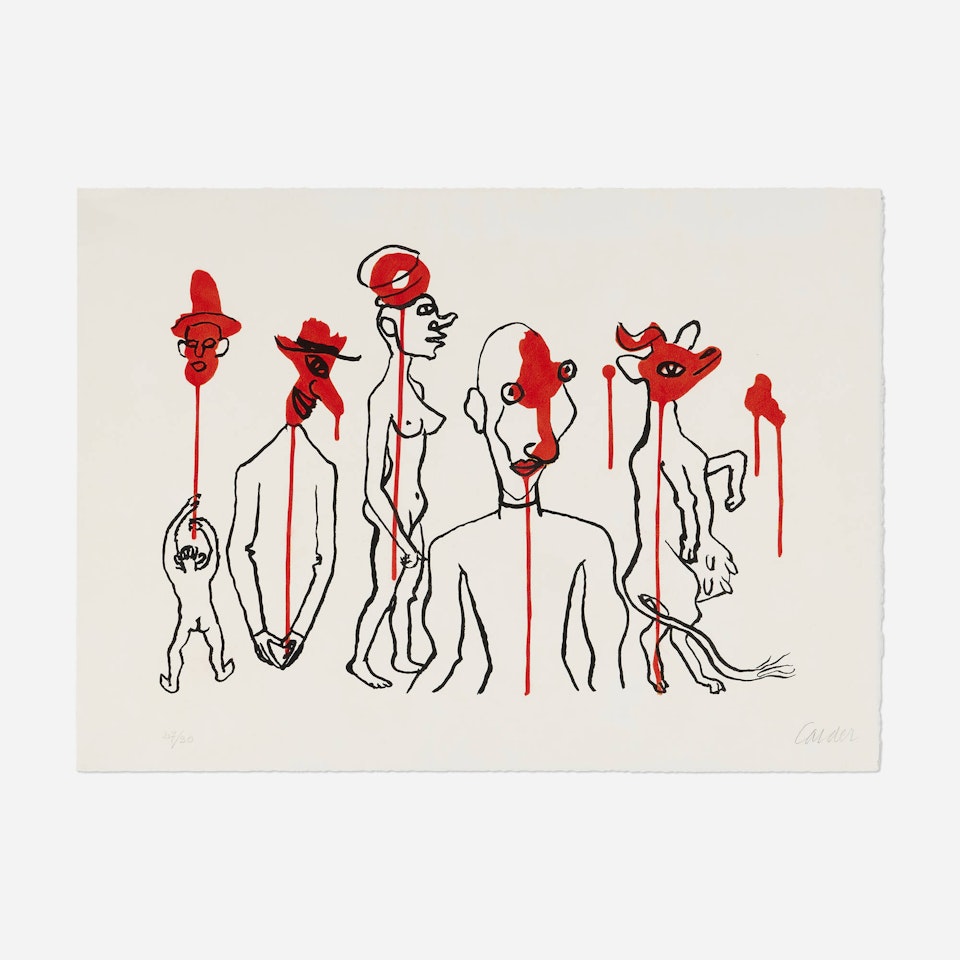 Circus 4, Les Gueules Dégoulinantes (from Derrière le Miroir No. 156) by Alexander Calder