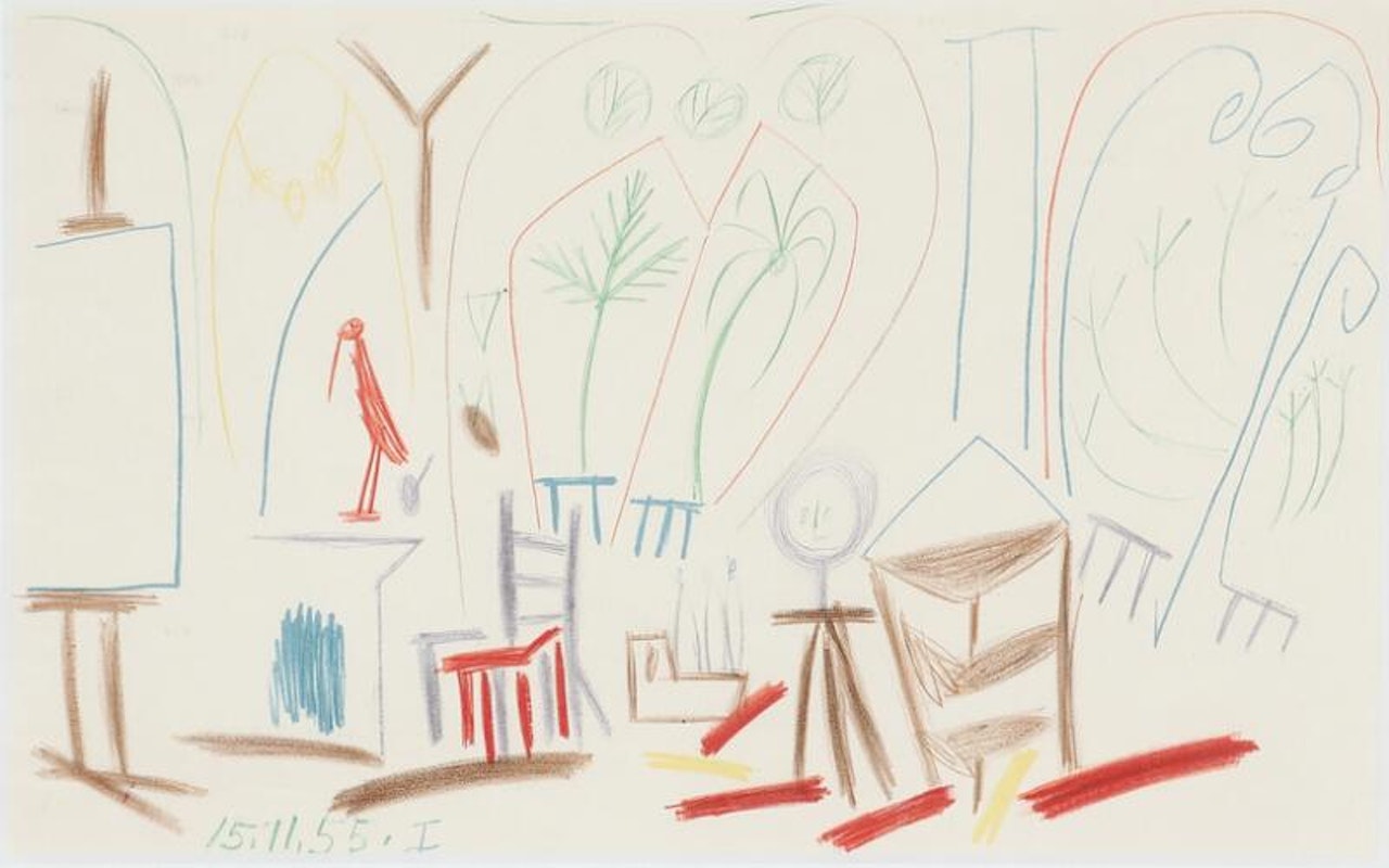 Composition from the sketchbook “Carnet de la Californie” by Pablo Picasso