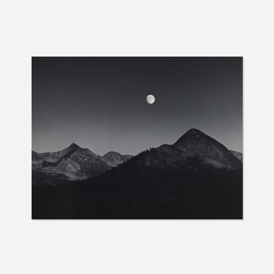 Moonrise from Glacier Point, Yosemite National Park, California by Ansel Adams