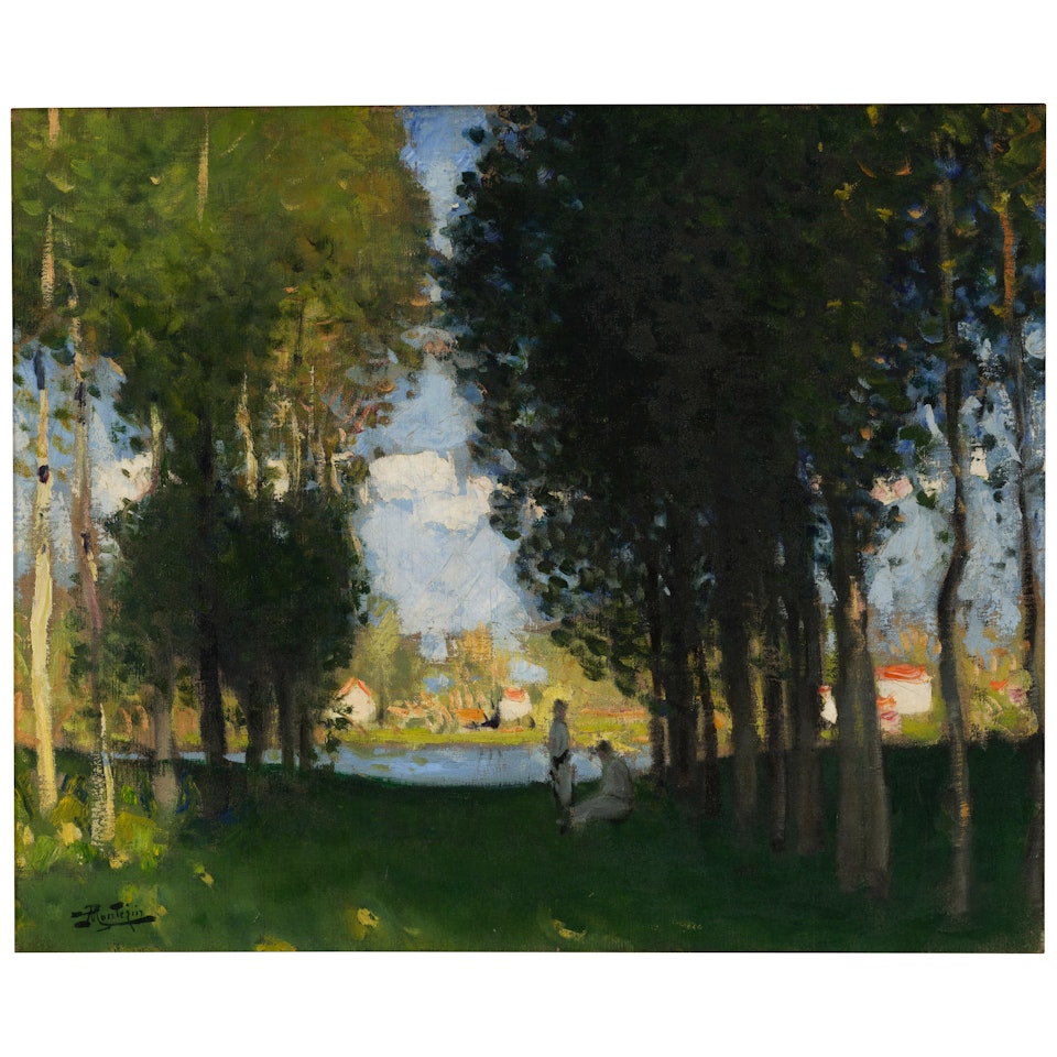 Paysage en été by Pierre Eugène Montezin