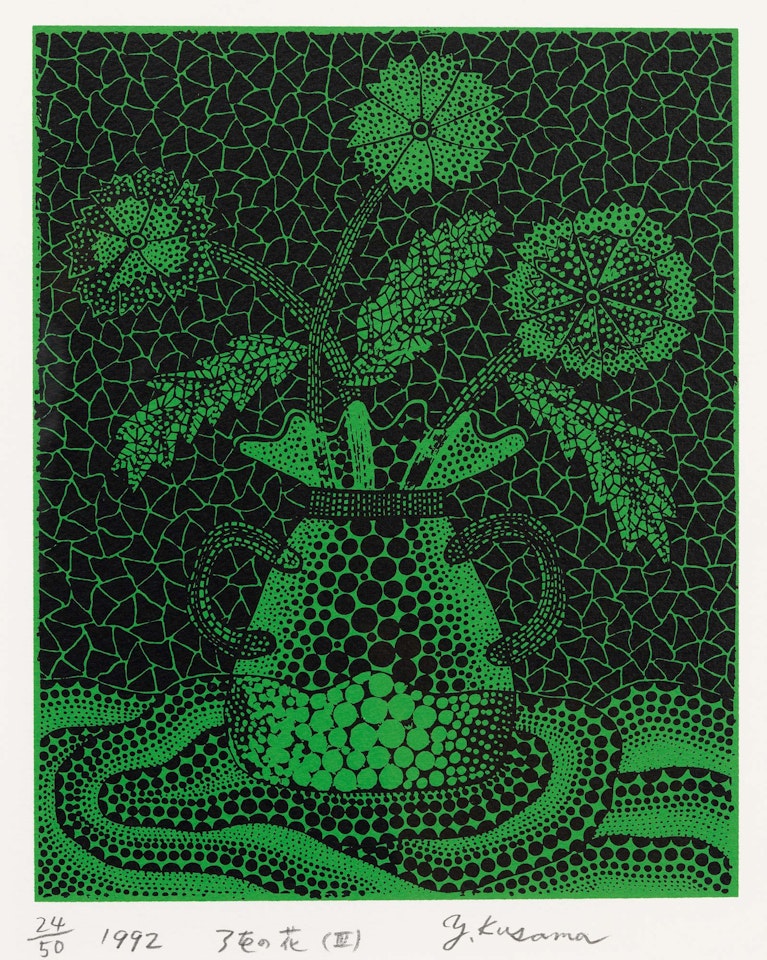 Three Floral Branches by Yayoi Kusama
