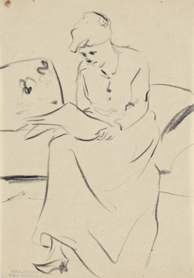 Two study sheets by Lesser Ury