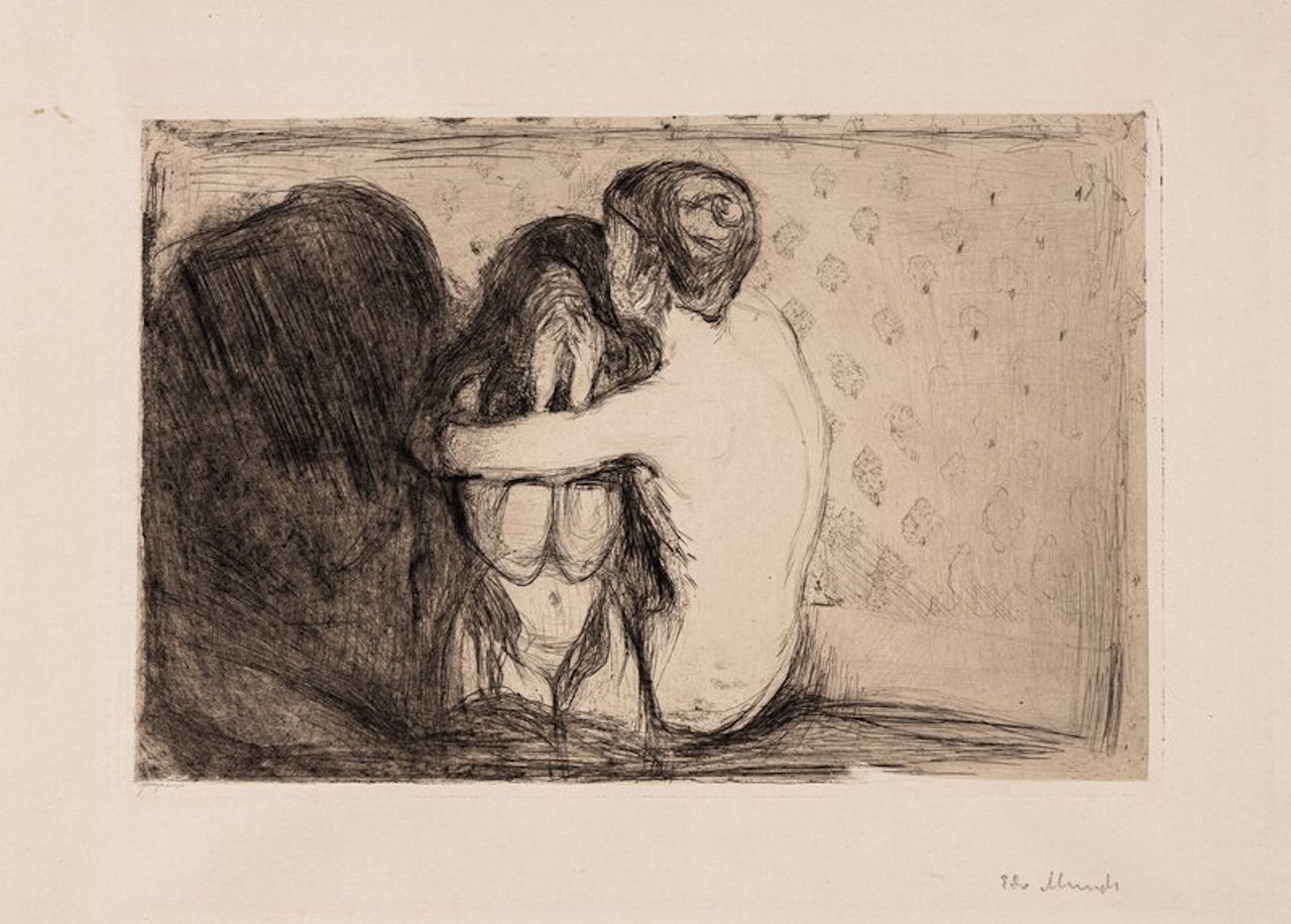 Consolation by Edvard Munch