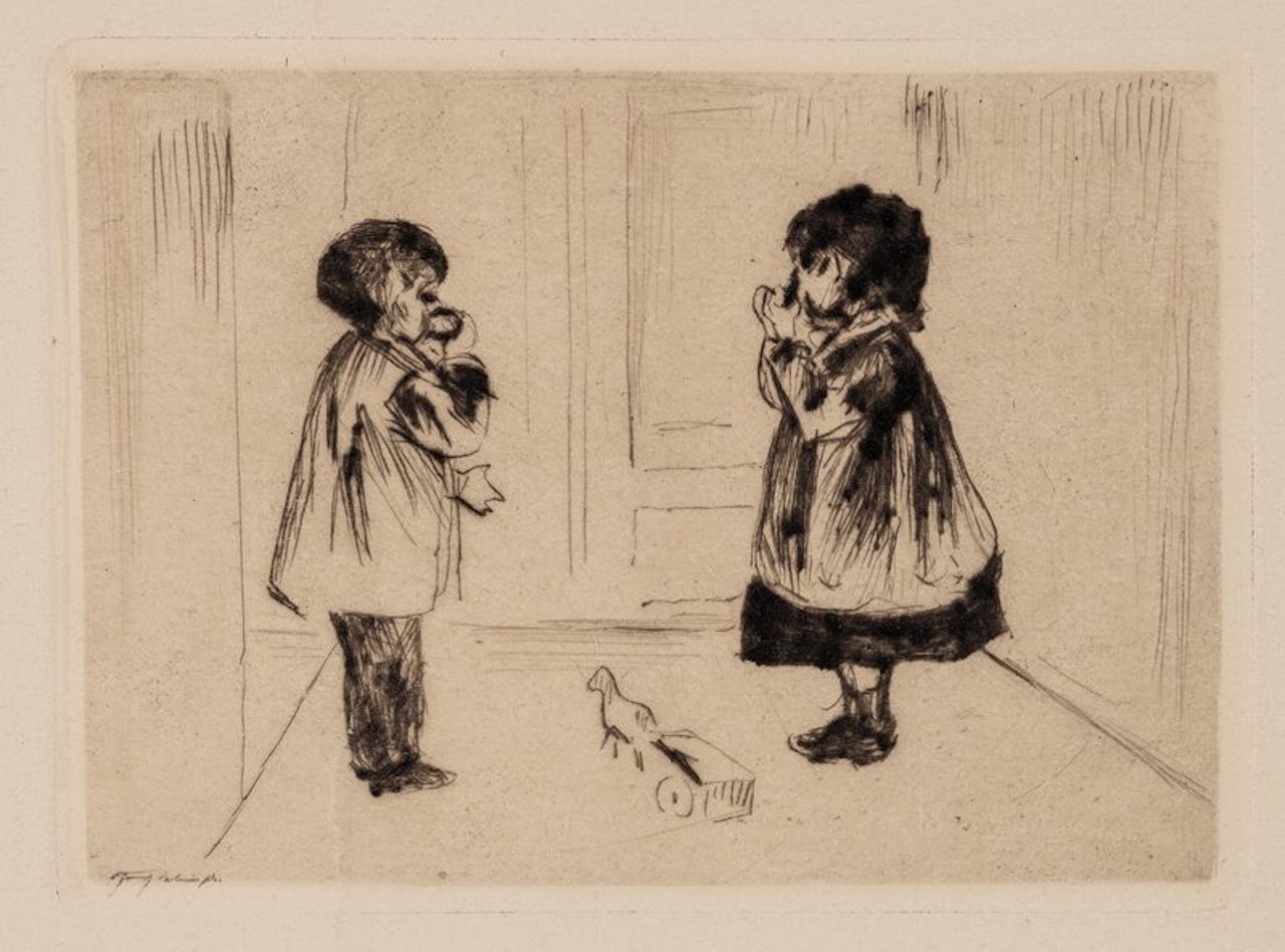 Two small Children by Edvard Munch