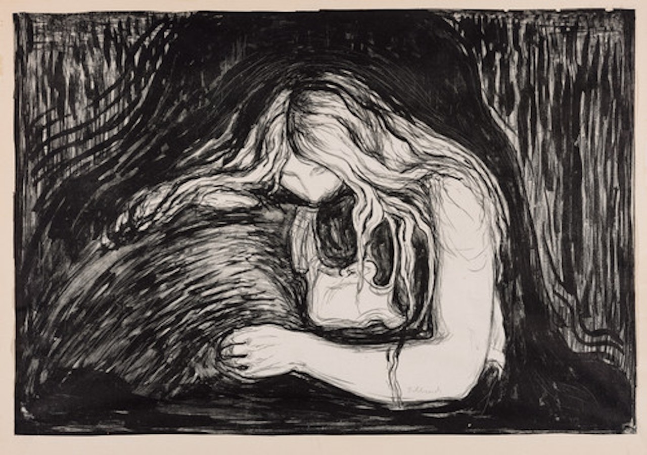 Vampire I by Edvard Munch
