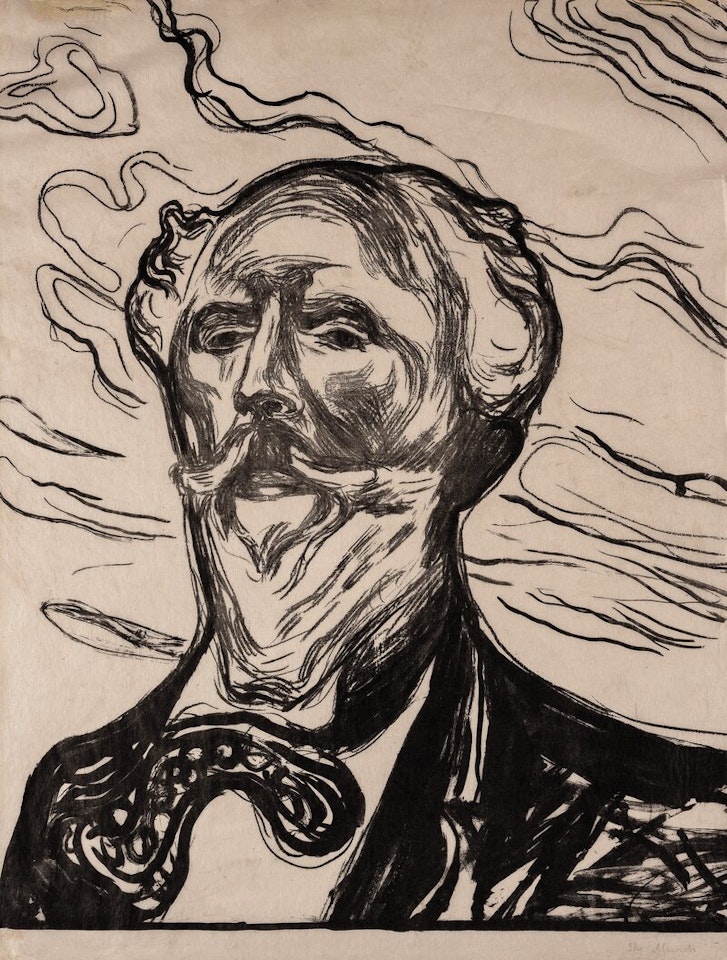 Holger Drachmann by Edvard Munch