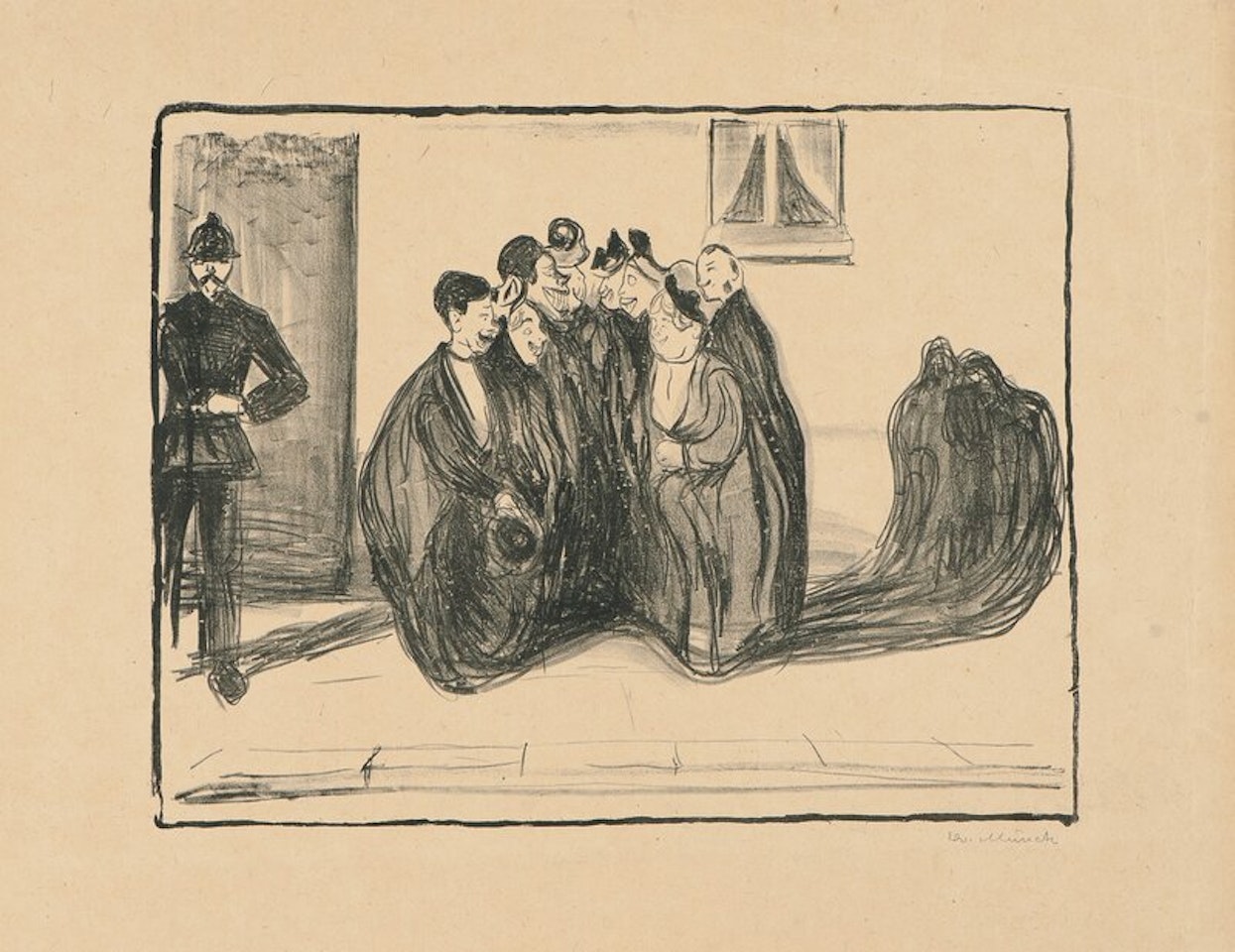 Farewell After the Party by Edvard Munch