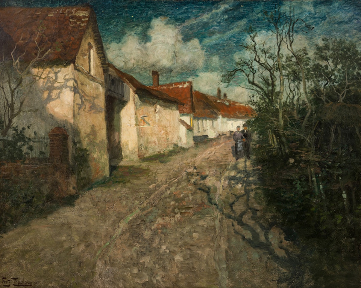 Moonlight by Fritz Thaulow
