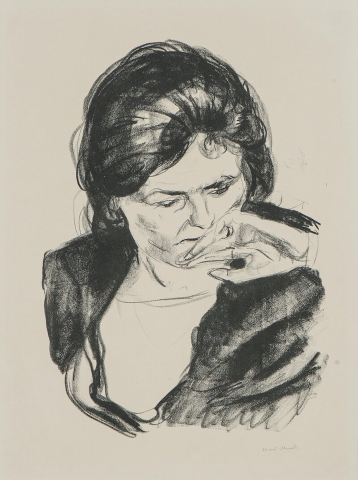 Woman with Her Hand by Her Mouth by Edvard Munch