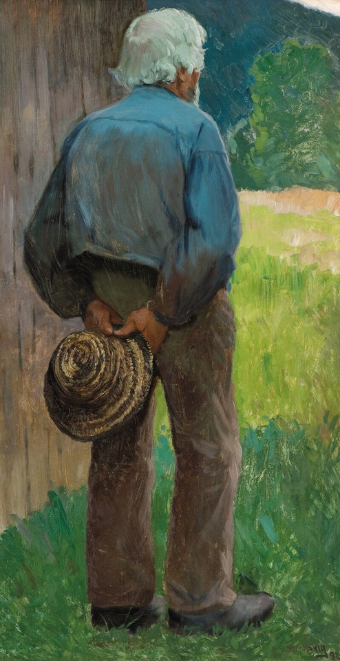Gammelen. studie til menneskens sønn by Christian Skredsvig
