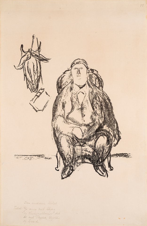 Caricature: The Modern Moses by Edvard Munch