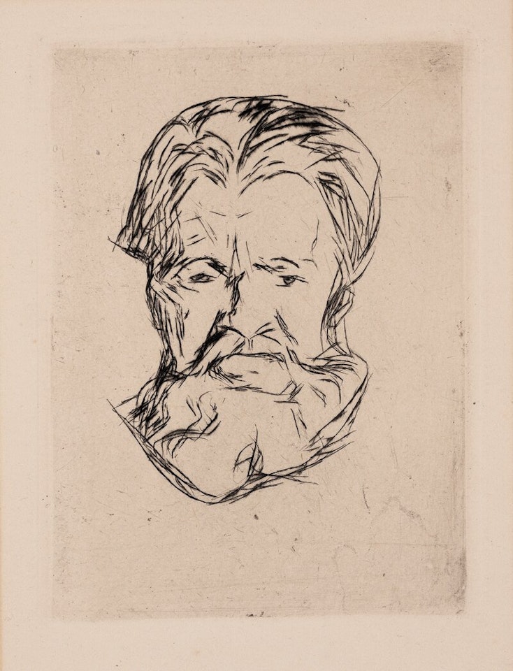 Head of a Man by Edvard Munch