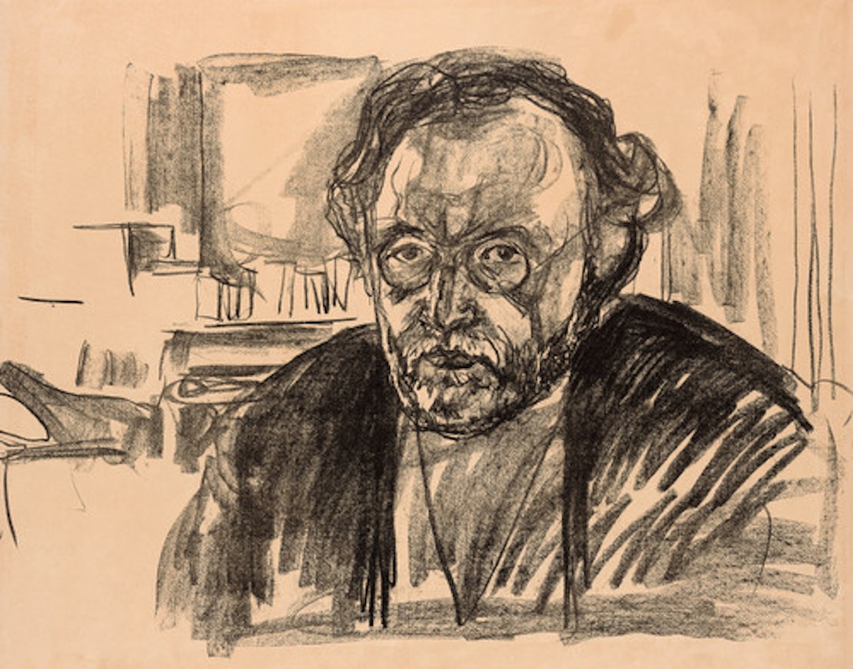 Self-Portrait with Beard by Edvard Munch