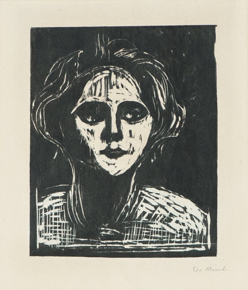 Woman"s Head by Edvard Munch