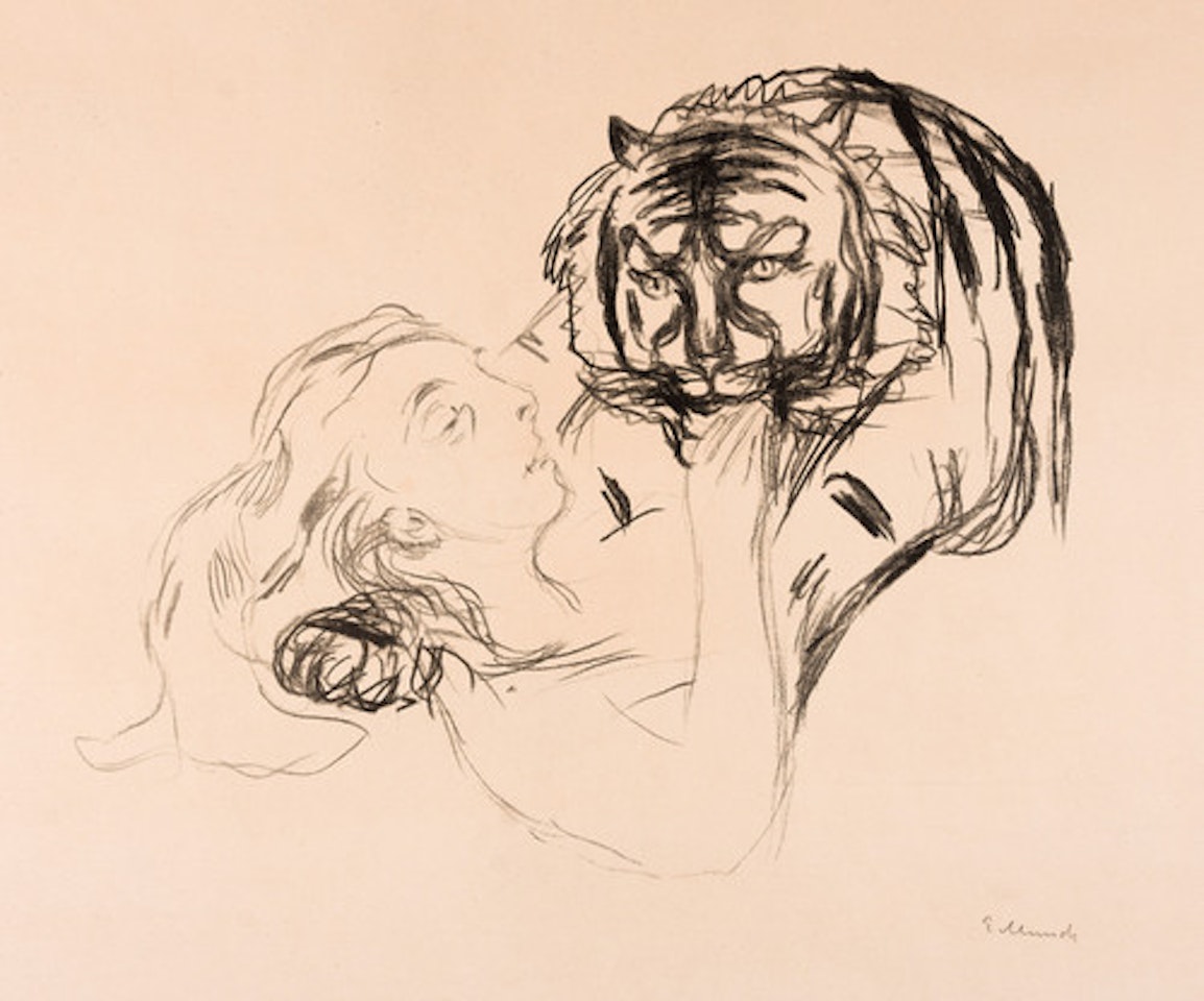 The tiger by Edvard Munch