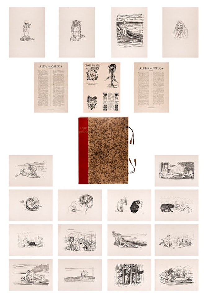 Alpha and omega by Edvard Munch