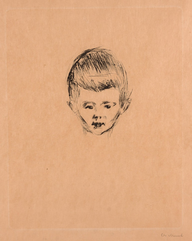 Andreas Schwartz by Edvard Munch
