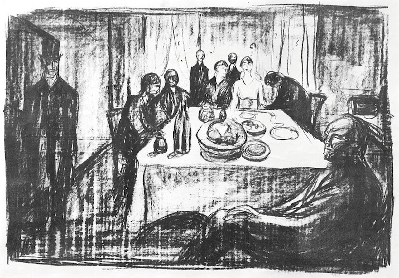 Bohemens bryllup by Edvard Munch