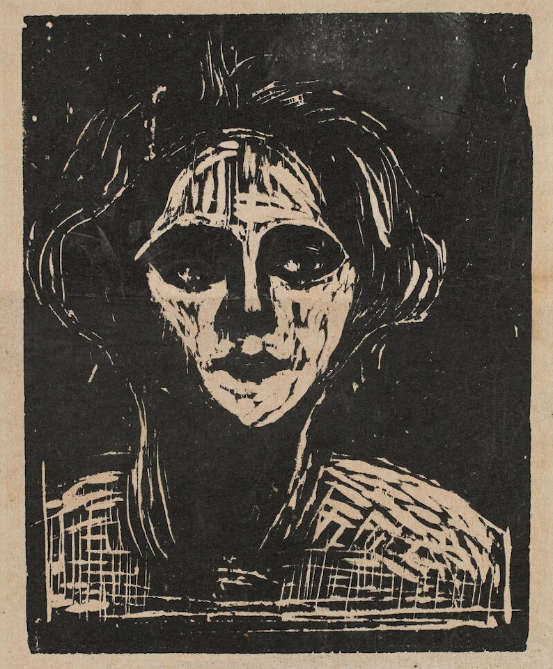 Woman"s Head by Edvard Munch