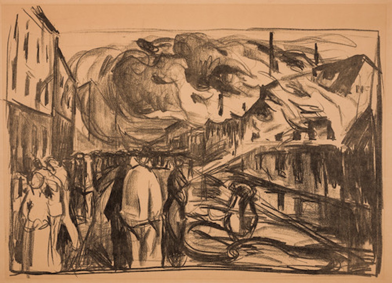 Fire by Edvard Munch