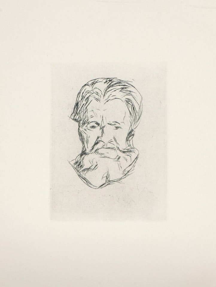 Head of a Man by Edvard Munch