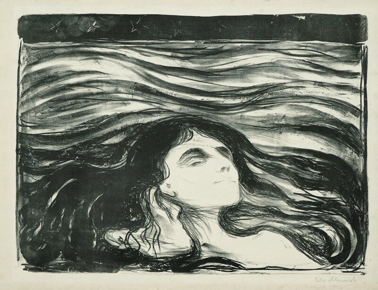 On the Waves of Love by Edvard Munch
