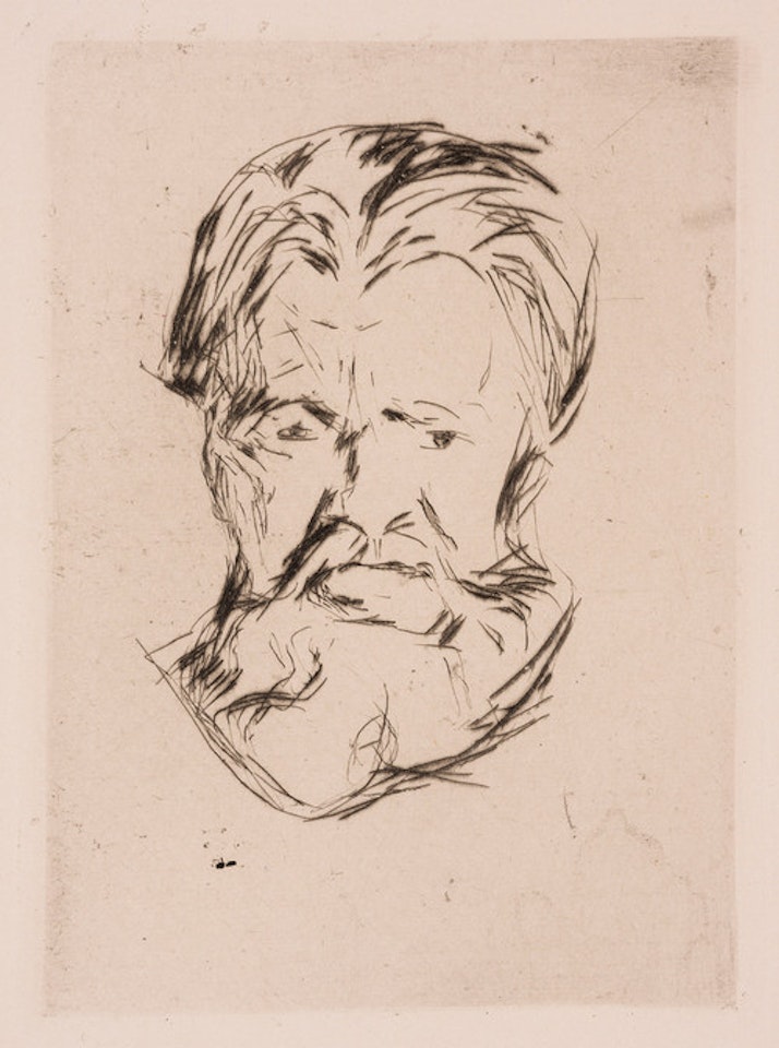 Head of a Man by Edvard Munch
