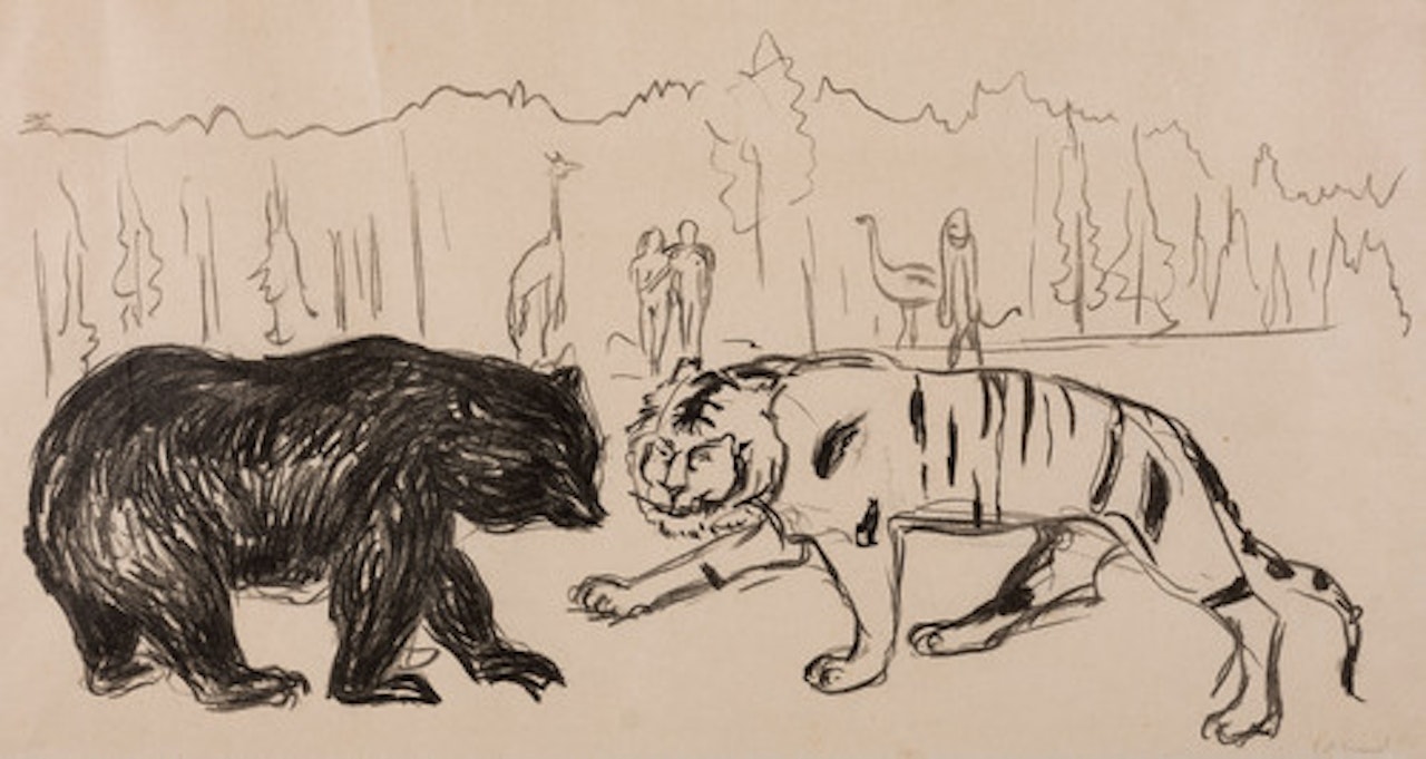 The Tiger and The Bear by Edvard Munch