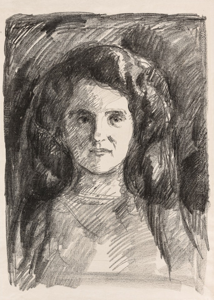 Portrait of a woman by Edvard Munch