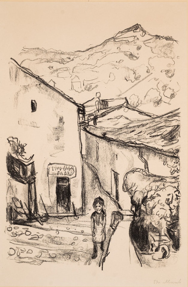 Street in Como by Edvard Munch