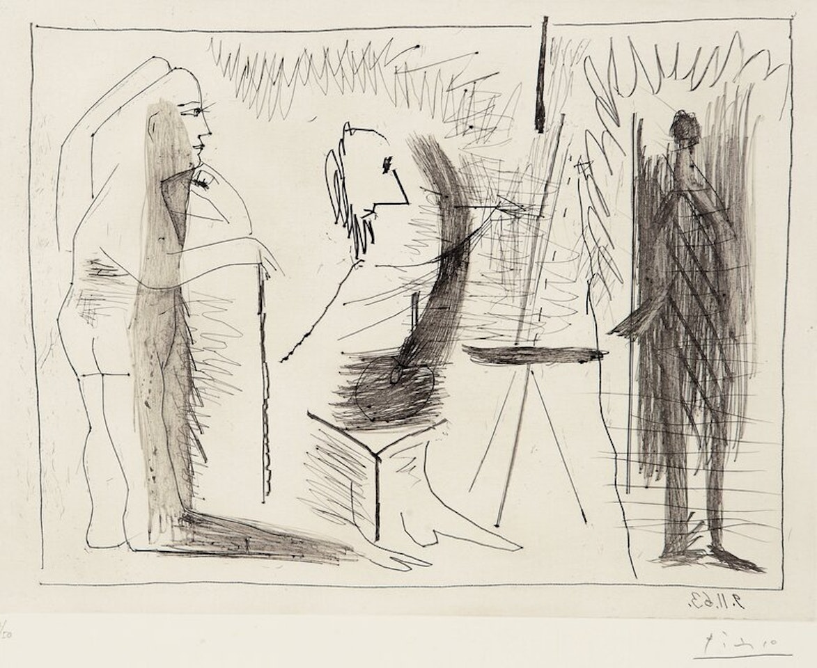 Scène d"Atelier by Pablo Picasso
