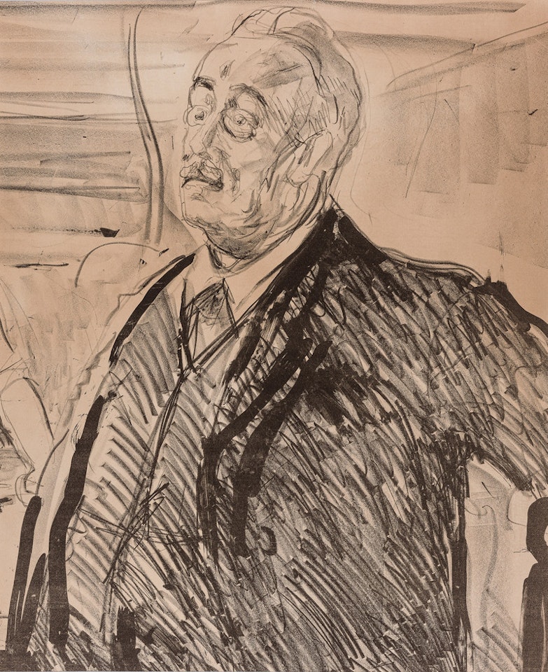 Munch and director ludvig didrichsen by Edvard Munch