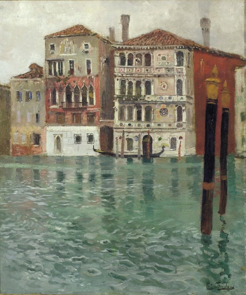 Ved Canale Grande, Venezia by Fritz Thaulow