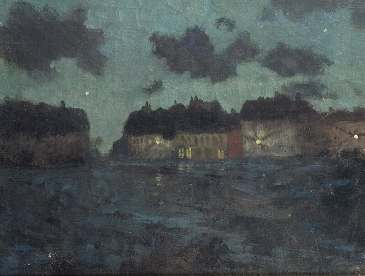 Natt. Nord-Frankrike by Fritz Thaulow
