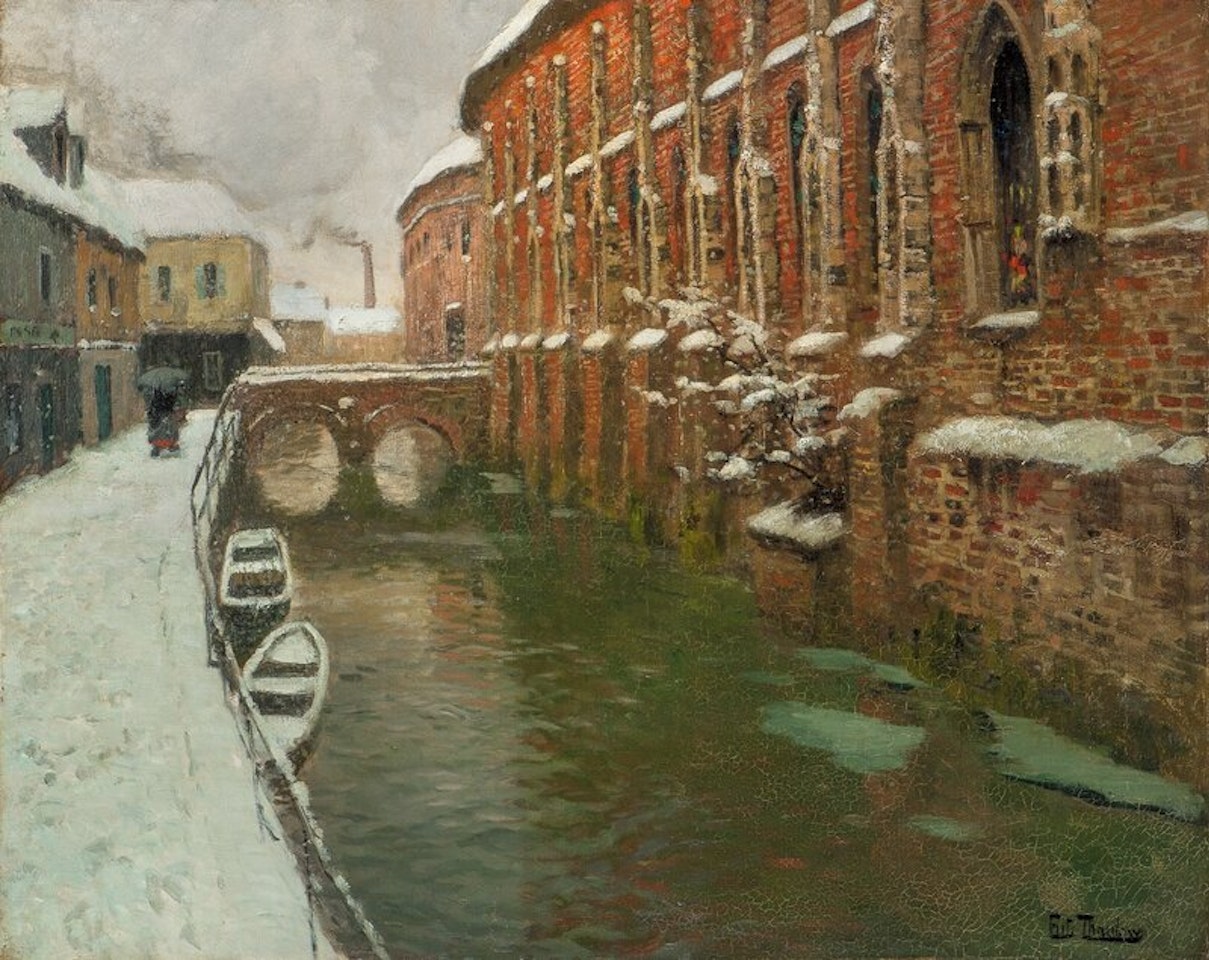 The Bridge in Amiens by Fritz Thaulow
