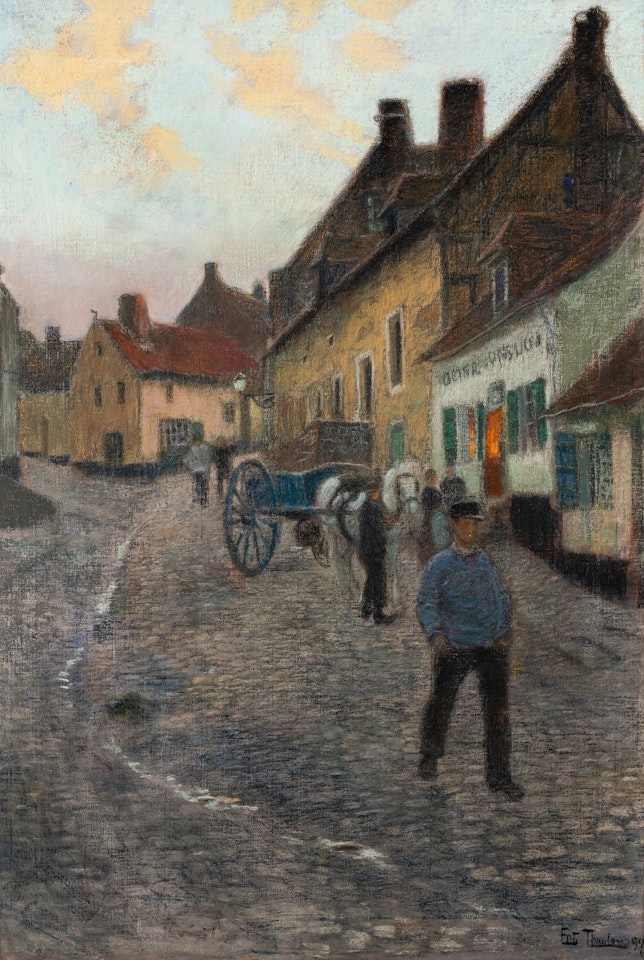 Part of a Road (Cavée Saint-Firmin, Montreuil-sur-Mer) by Fritz Thaulow
