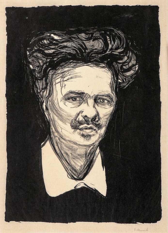 August Strindberg by Edvard Munch