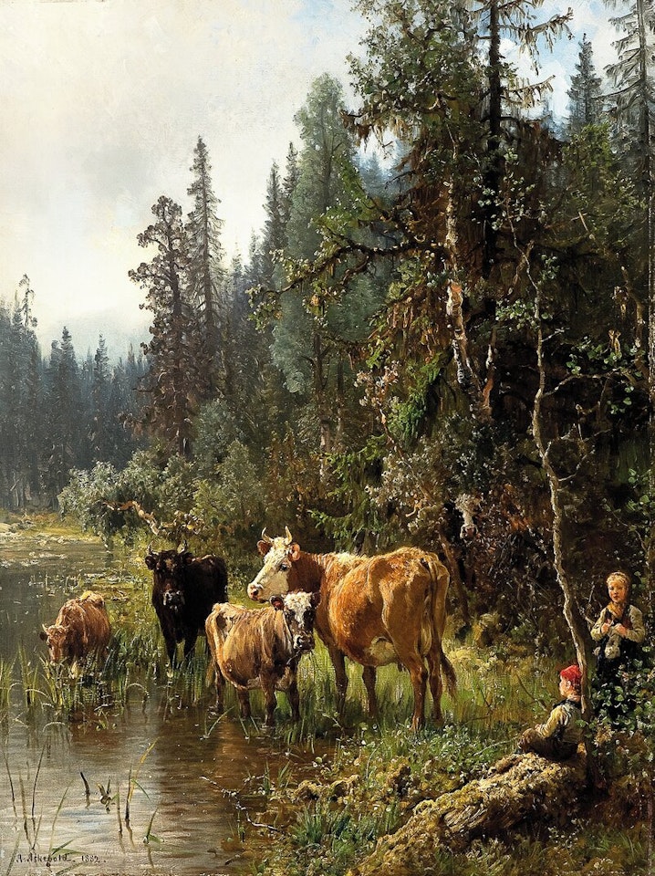 By the watering place by Anders Monsen Askevold