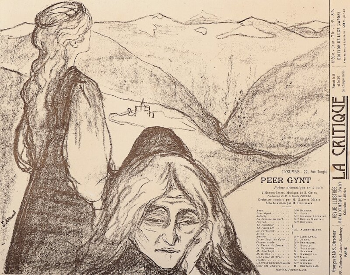 Theatre Programme: Peer Gynt by Edvard Munch