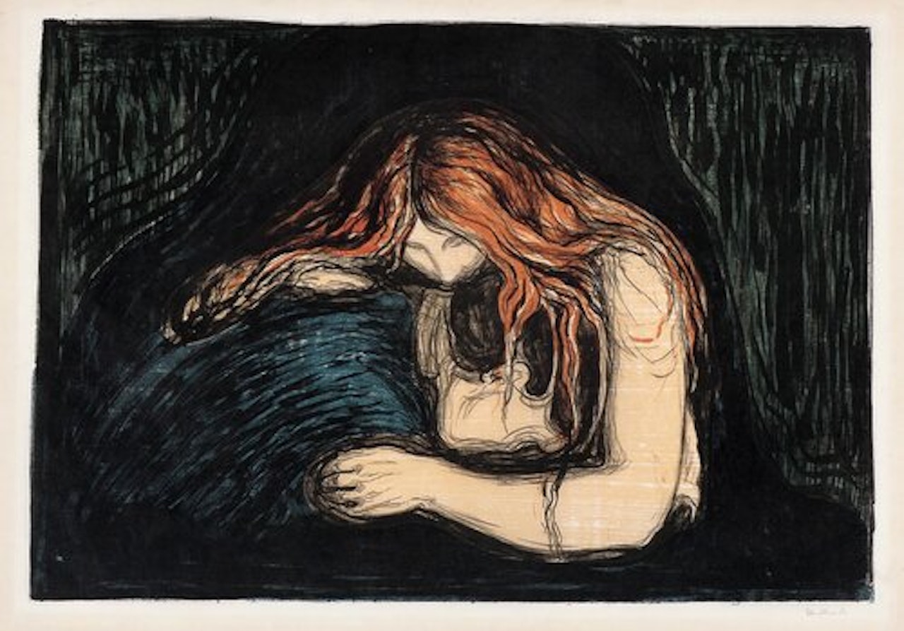 Vampire II by Edvard Munch
