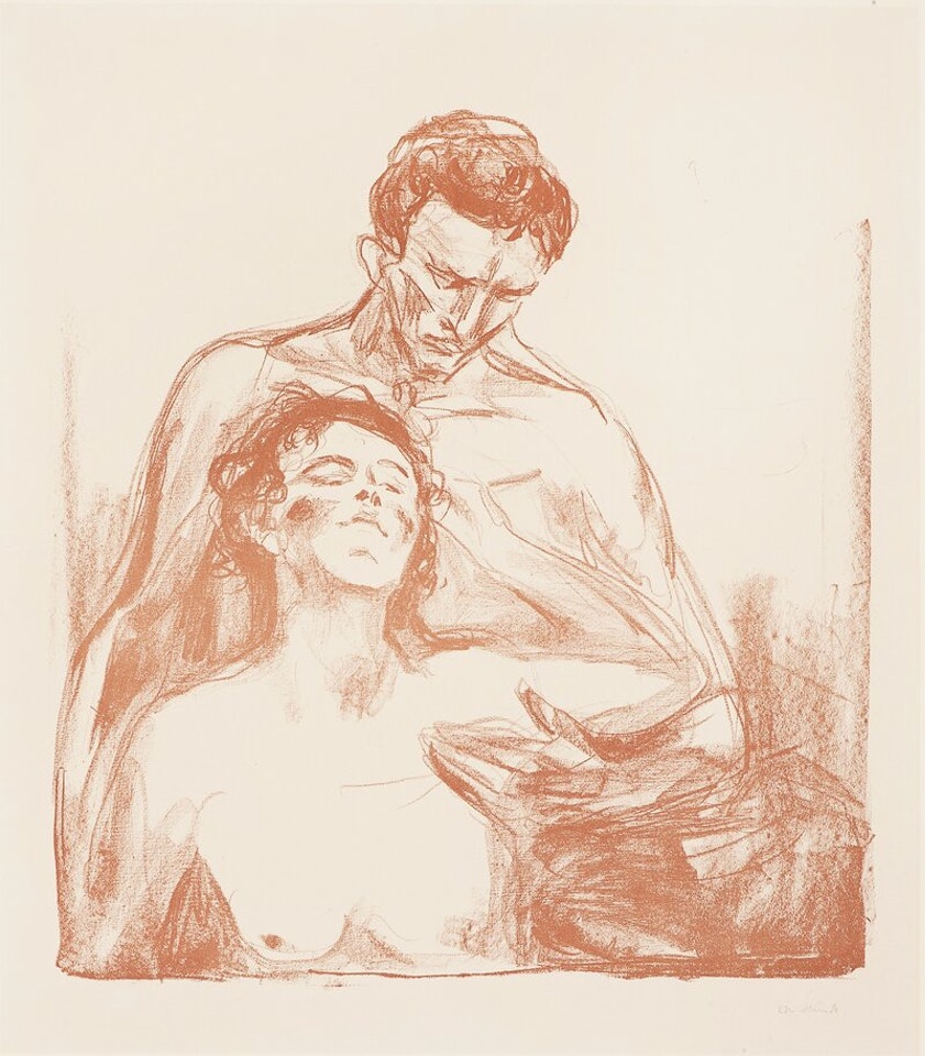 Two people by Edvard Munch