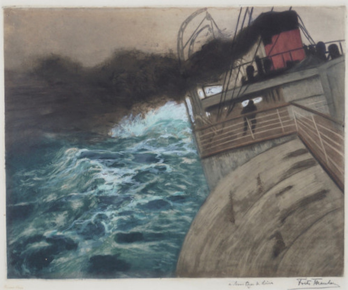Atlanterhavsdamperen by Fritz Thaulow