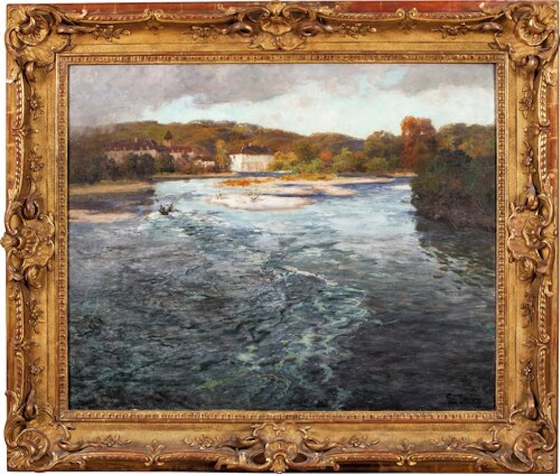 River in France by Fritz Thaulow