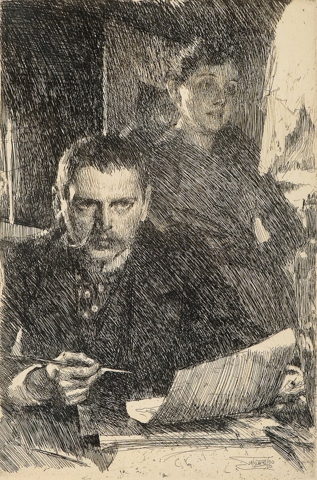 Zorn og hans hustru by Anders Zorn