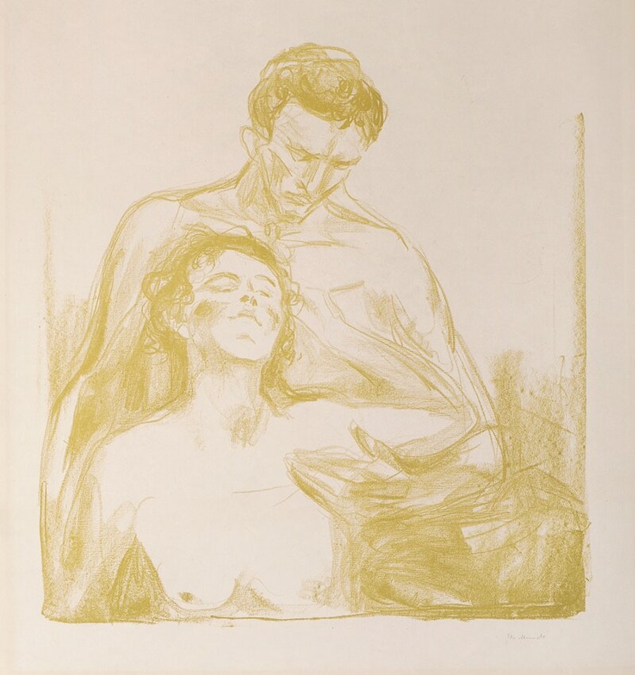 Two people by Edvard Munch