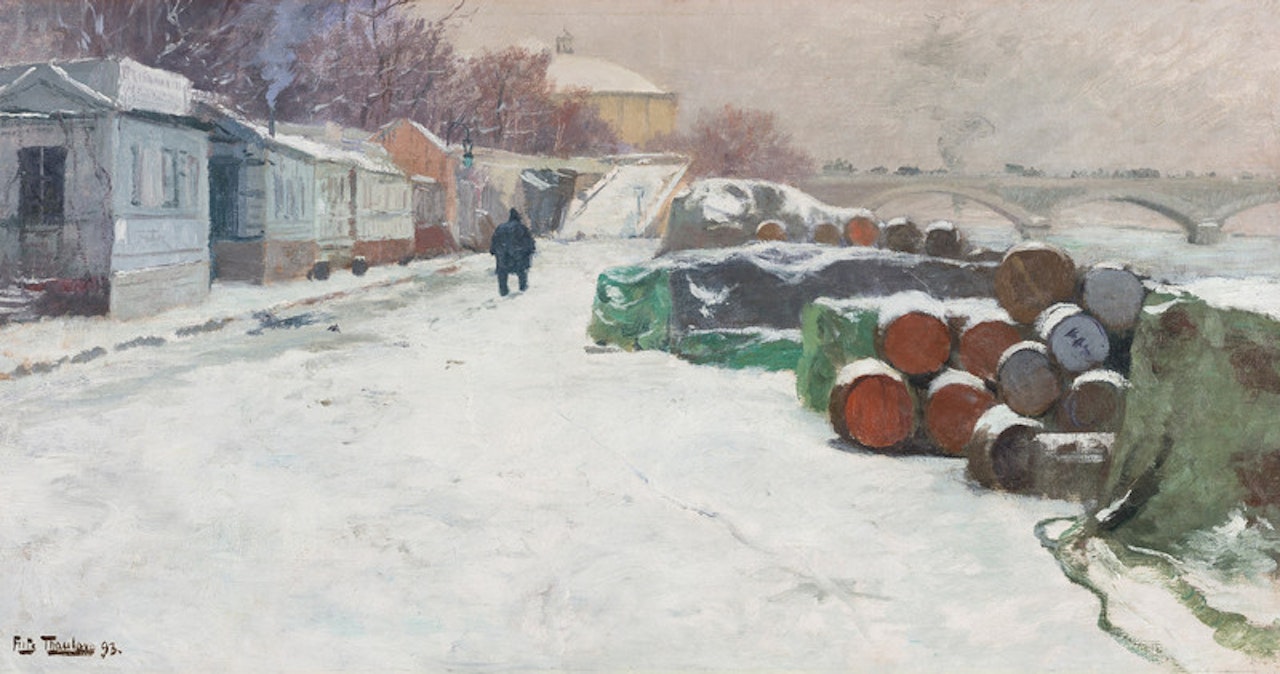 Seinen i januar by Fritz Thaulow