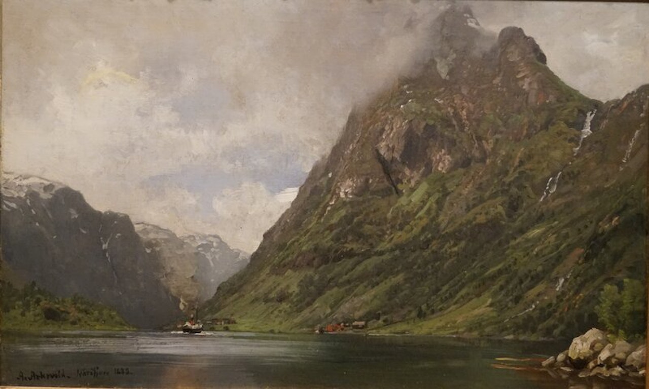 Fjord Landscape 1885 by Anders Monsen Askevold